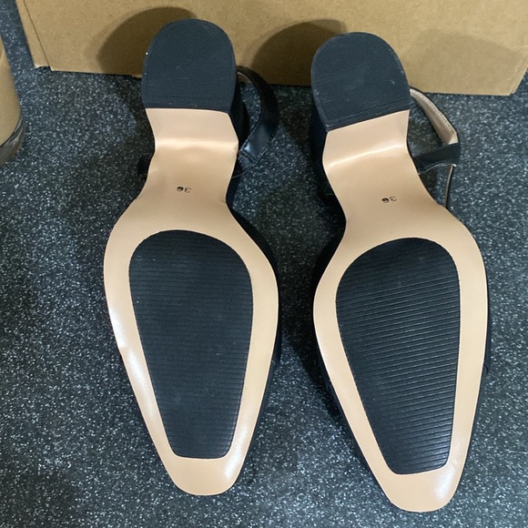 Slingback Heels Strap Closed Round Toe Heels Dress Casual Size 36 ( 7 ) - Picture 9 of 12